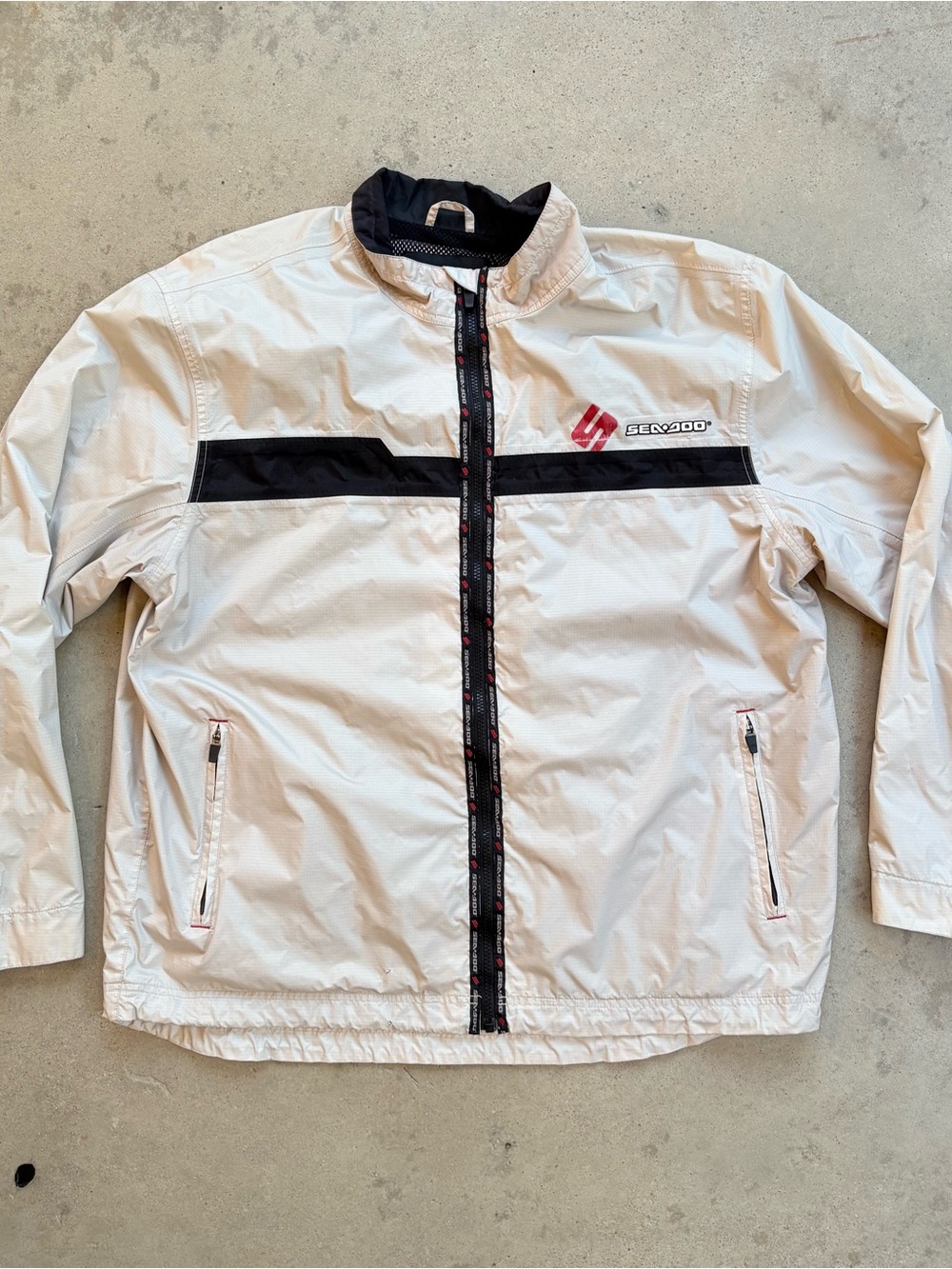 Vintage Sea-Doo Full Zip Jacket Men's Size XL (White/Black/Red)